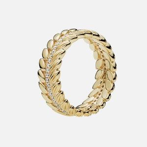 Pandora wheat grains ring only size 6